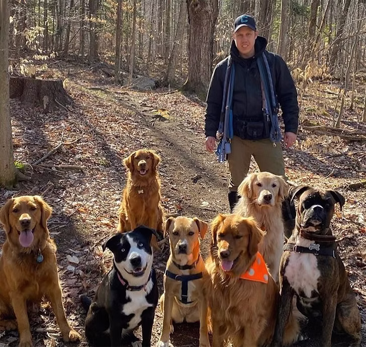 Ryan with the pack